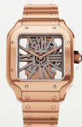 Cartier Santos Skeleton in rose gold