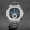 Patek Philippe 5980/1A Nautilus Chronograph Jumbo Blue Gradient Noir Trame