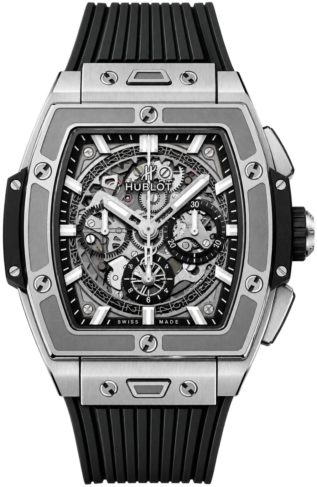 Hublot Spirit of Big Bang features a striking openworked skeleton