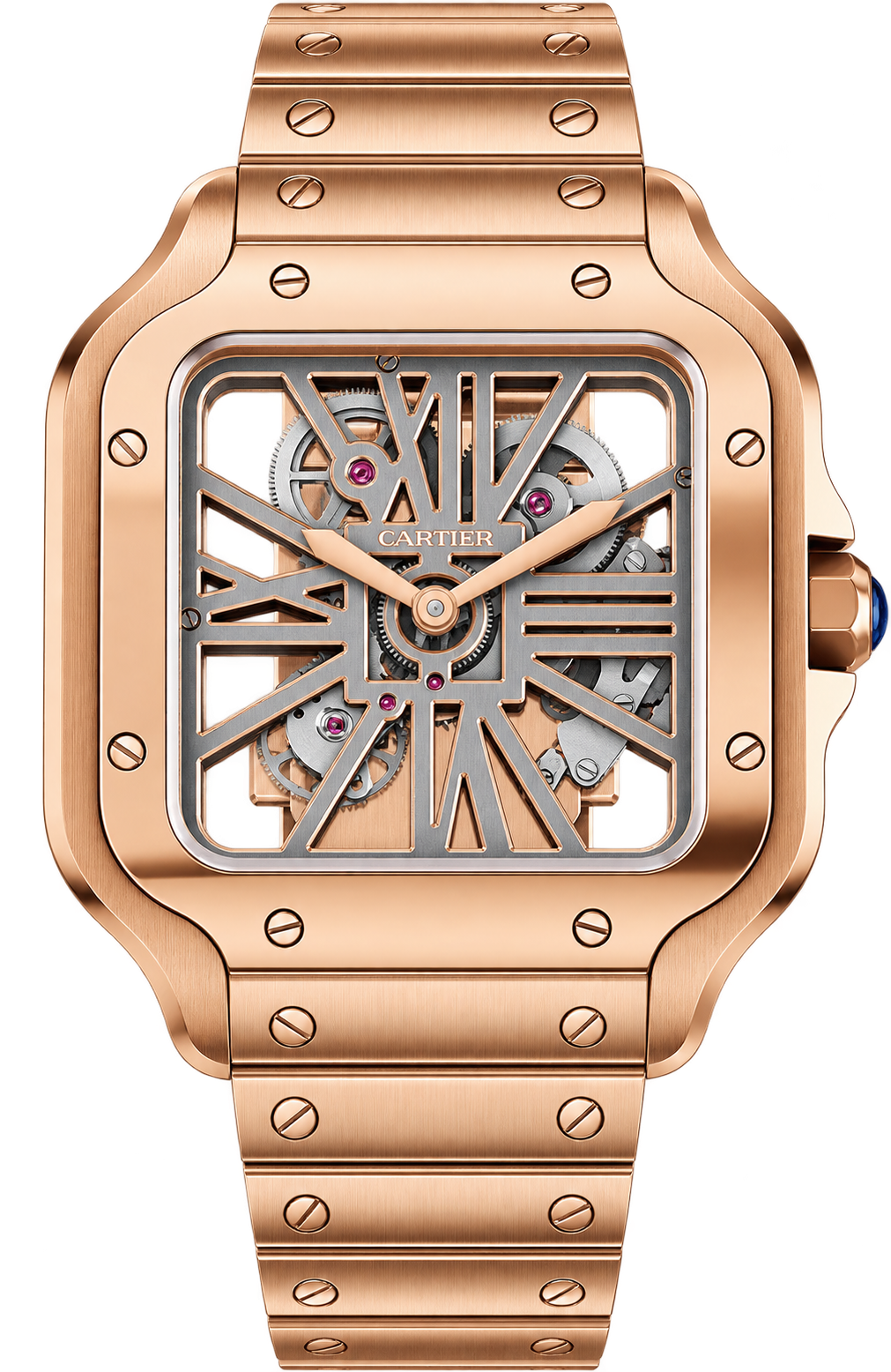 Cartier Santos Skeleton in rose gold